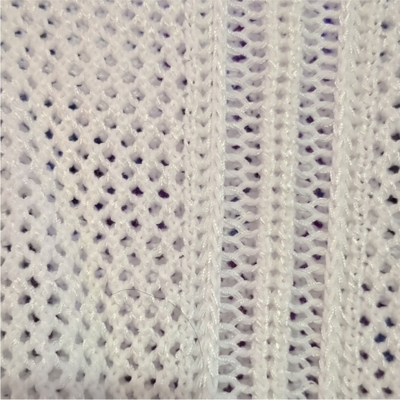 White House Black Market White Mesh Top - Picture 3 of 5